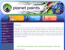 Tablet Screenshot of planetpaints.com.au